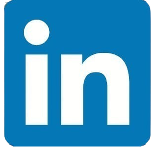 LinkedIn logo on a white background